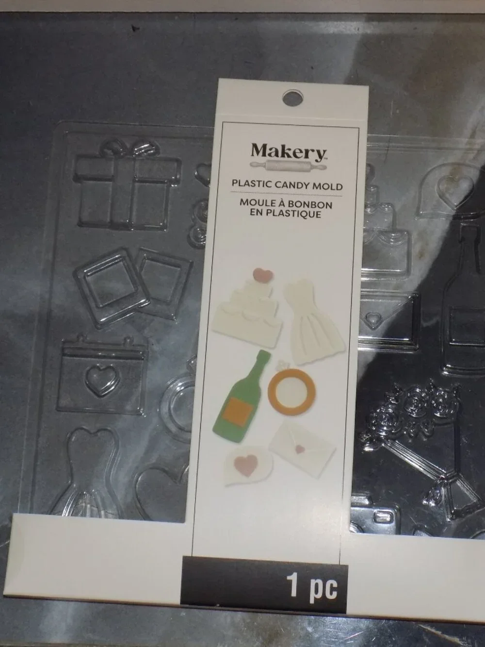 Makery Plastic Bridal Candy Mold w/Instructions NEW